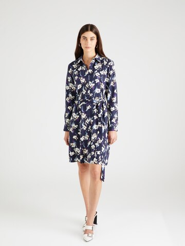 Rochie tip bluză de la GANT pe albastru: față