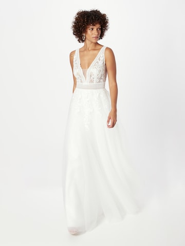 MAGIC BRIDE Evening Dress in White: front