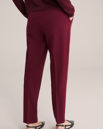 WE Fashion Slimfit Hose in Rot