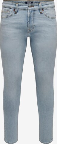 Only & Sons Skinny Jeans 'Loom' in Blauw: voorkant