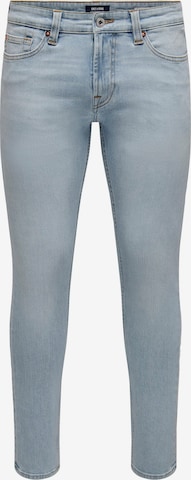 Only & Sons Skinny Jeans 'Loom' in Blue: front