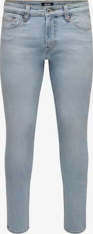 Skinny Jeans 'Loom' di Only & Sons in blu: frontale