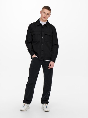 Only & SonsPrijelazna jakna 'Toby' - crna boja
