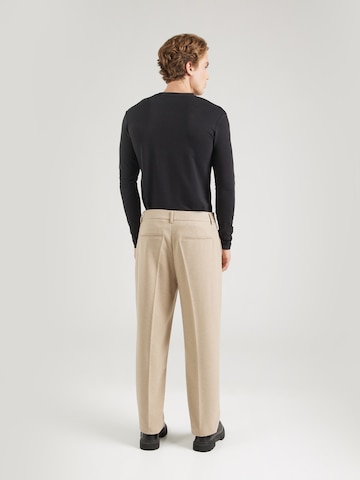 TRAPP Loose fit Trousers with creases in Beige