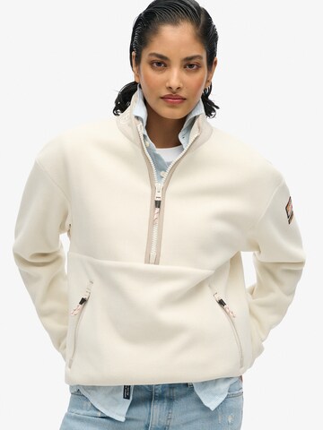 Pull-over Superdry en blanc : devant