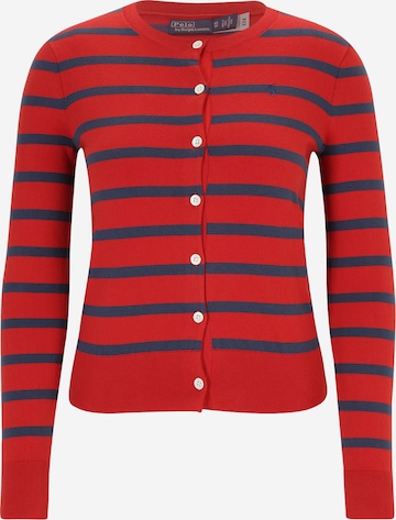 Polo Ralph Lauren Gebreid vest in Rood: voorkant