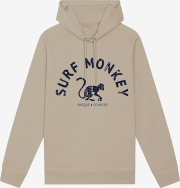 Surf Monkey - Sudadera en beige: frente