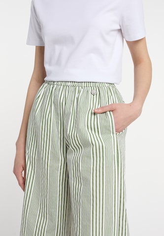 Wide leg Pantaloni 'Maritim' de la DreiMaster Maritim pe verde