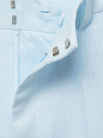 Regular Pantalon à plis 'Boreli' MANGO en bleu