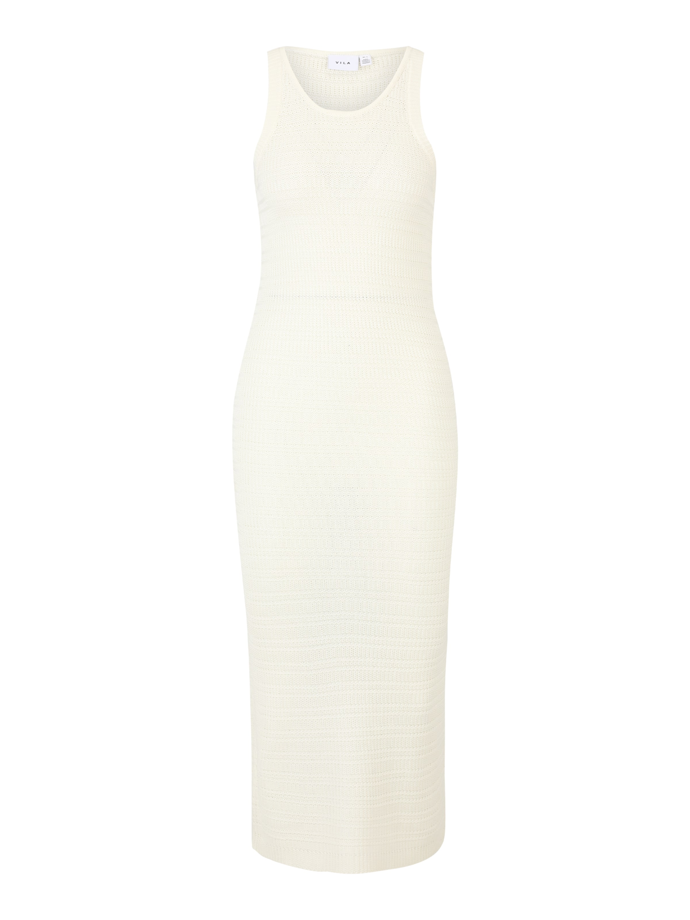 Vila Petite Knit dress 'MARGOT' in Beige: front