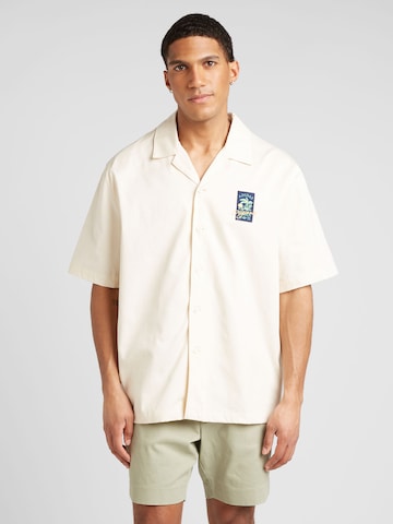 ADIDAS ORIGINALS - Comfort Fit Camisa 'OLL' em branco: frente