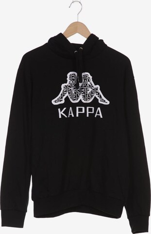 KAPPA Sweatshirt & Zip-Up Hoodie in L in Black: front