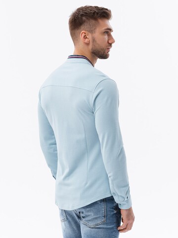 Ombre Slim fit Button Up Shirt 'K542' in Blue