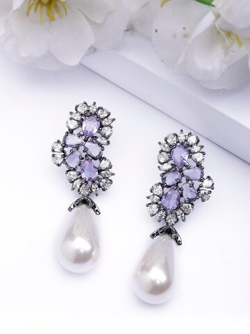 AVANT-GARDE PARIS Ohrringe 'Bernadetteta' in Lila