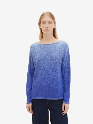 Pull-over TOM TAILOR en bleu : devant