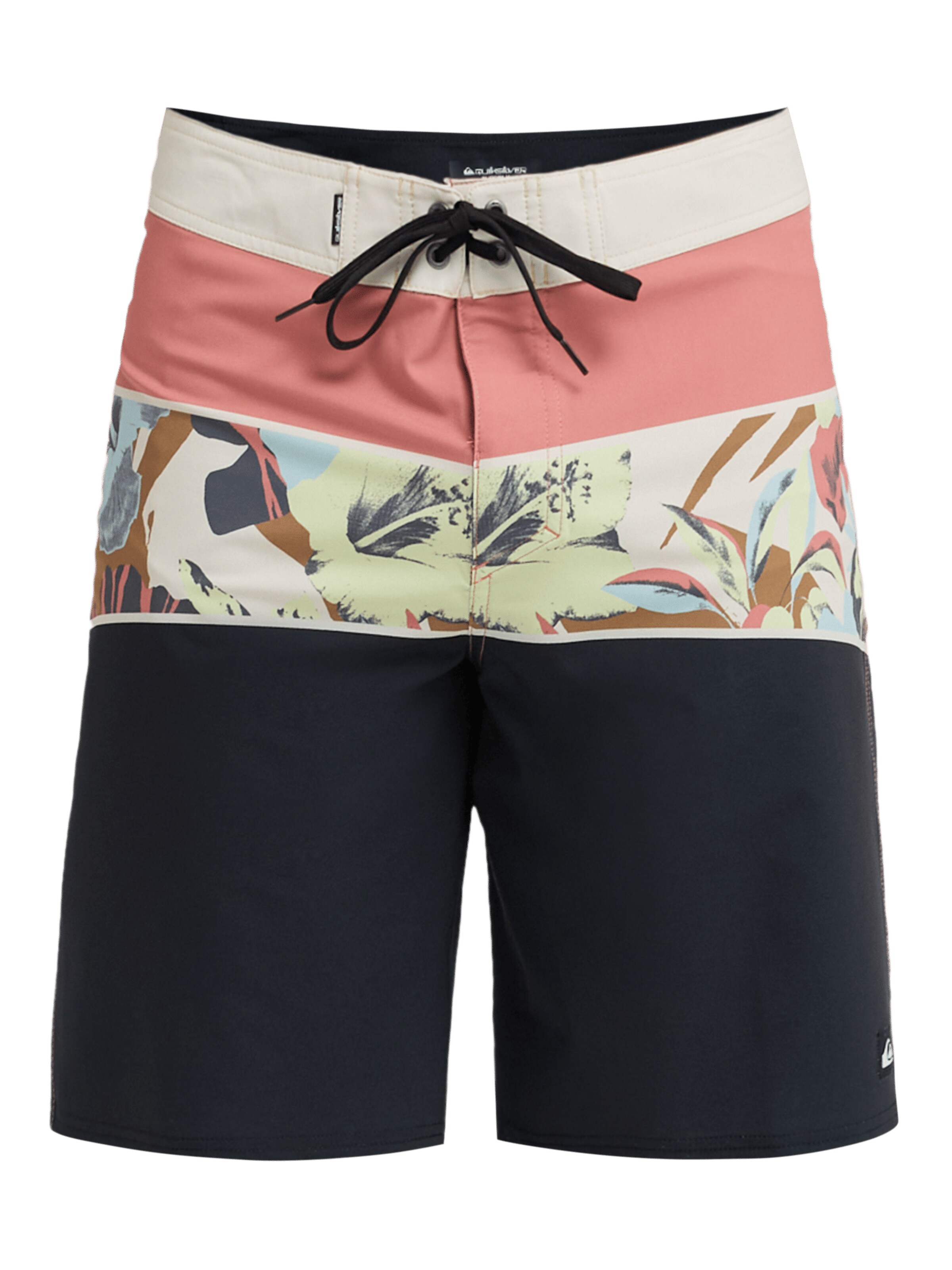 QUIKSILVER Swimming Trunks 'Surfsilk Straight 20' in Black: front