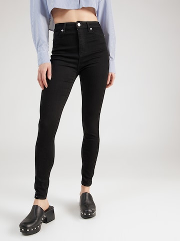 Skinny Pantalon Tally Weijl en noir : devant