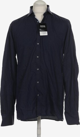 Bruun & Stengade Button Up Shirt in L in Blue: front