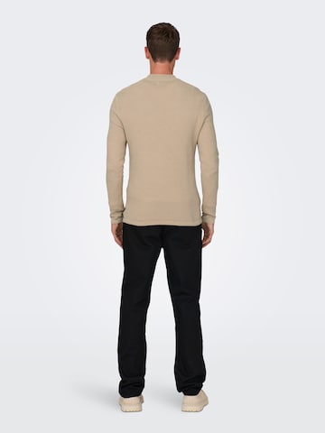 Pull-over 'PANTER' Only & Sons en beige