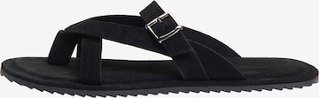 Ombre Pantolette in Schwarz: Vorderseite