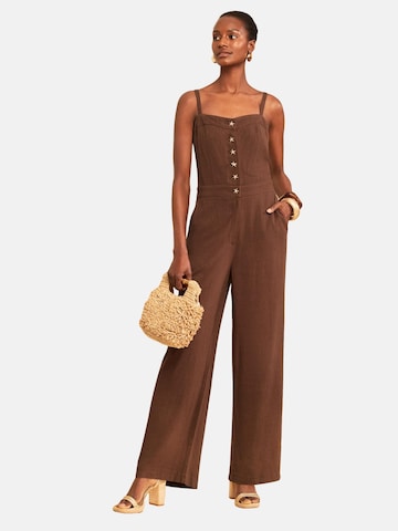 love & roses Jumpsuit in Brown: front