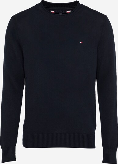 TOMMY HILFIGER Pullover in dunkelblau / rot / weiß, Produktansicht