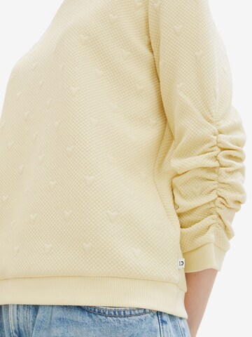 TOM TAILOR Sweatshirt in Yellow