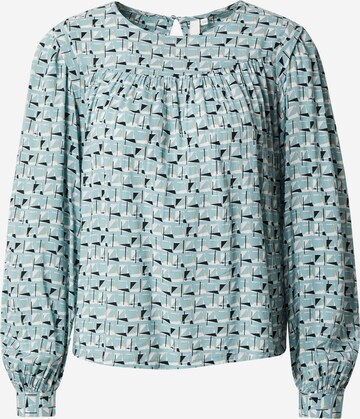 QS Blouse in Blauw: voorkant