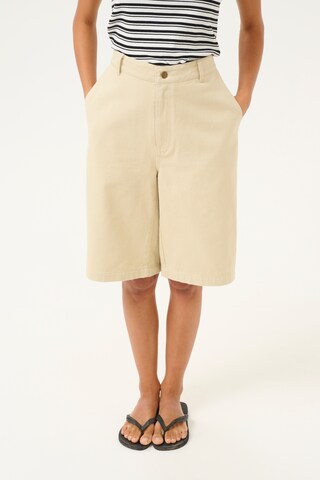 KAREN BY SIMONSEN Regular Broek 'Tatiana' in Beige: voorkant