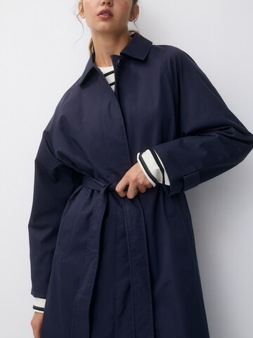 Pull&Bear Between-Seasons Coat in Blue