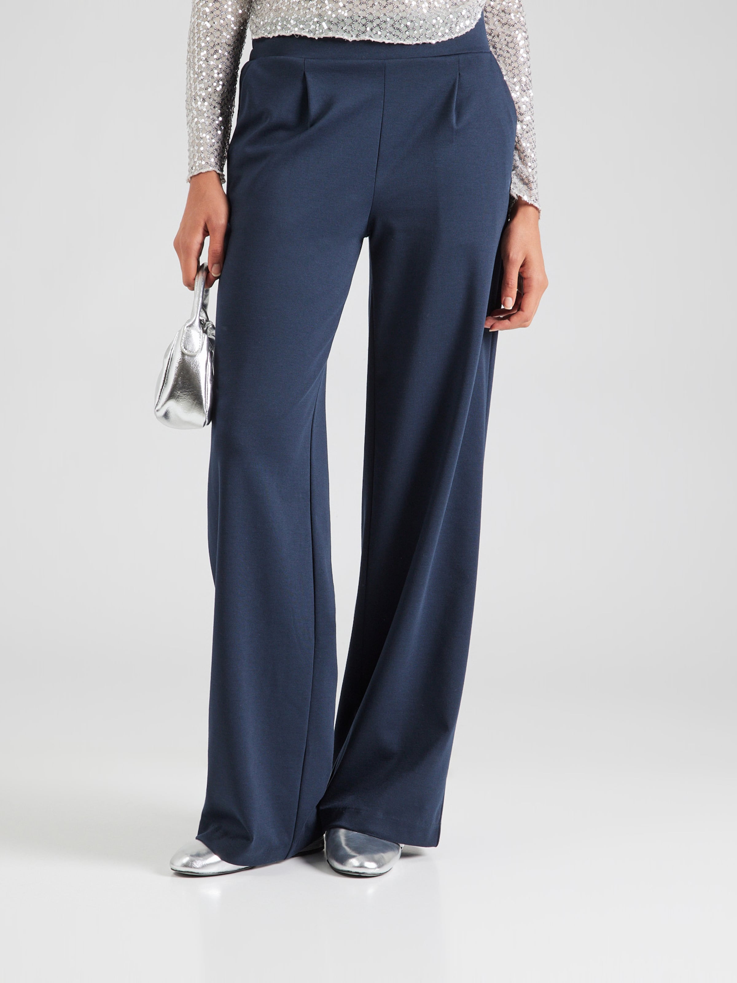 b.young Regular Pleat-Front Pants 'Rizetta' in Dark Blue | ABOUT YOU