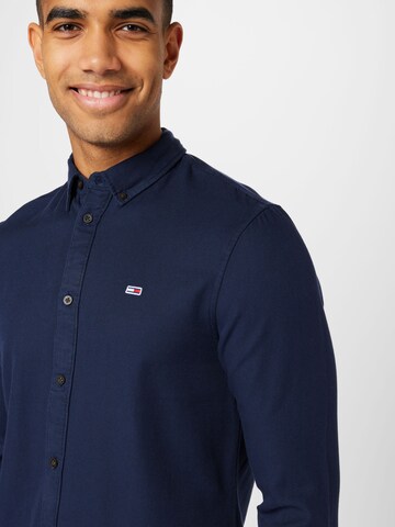 Tommy Jeans - Regular Fit Camisa em azul