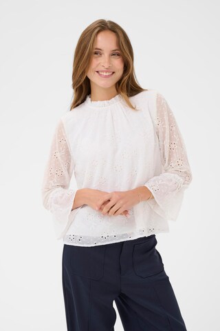 SAINT TROPEZ Blouse 'Osabella' in Wit: voorkant