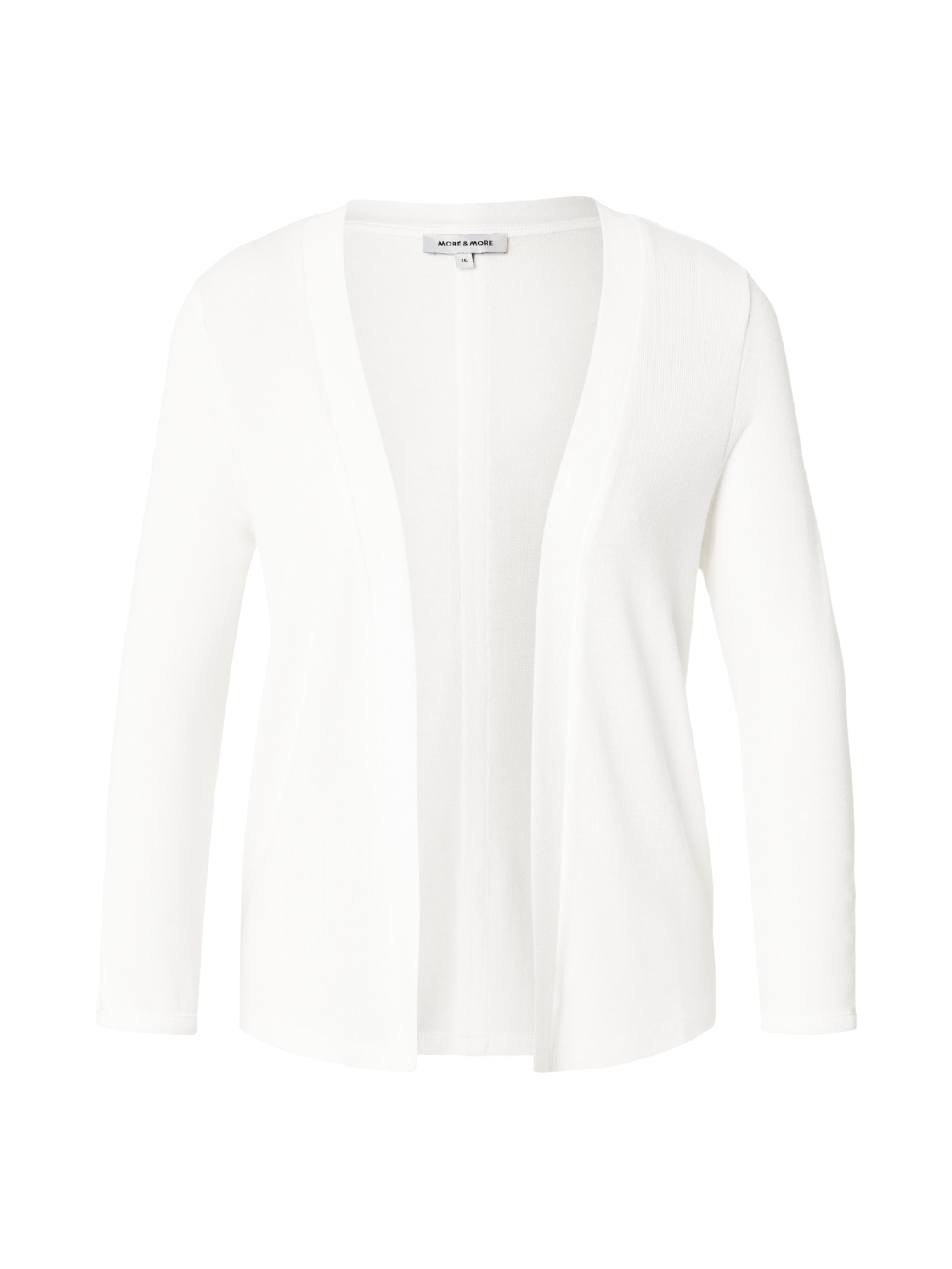MORE & MORE Strickjacke in Weiß: Vorderseite