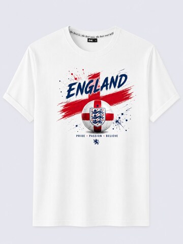 RMK Shirt 'WM Fußball England'‌‌‌‌‌‌‌‌‌ in Weiß: Vorderseite