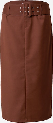 Bella x ABOUT YOU Skirt 'Rhonda' in Brown: front