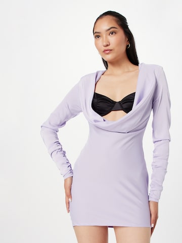 Robe Misspap en violet : devant