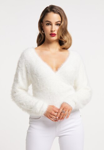 faina Pullover i hvid: forside