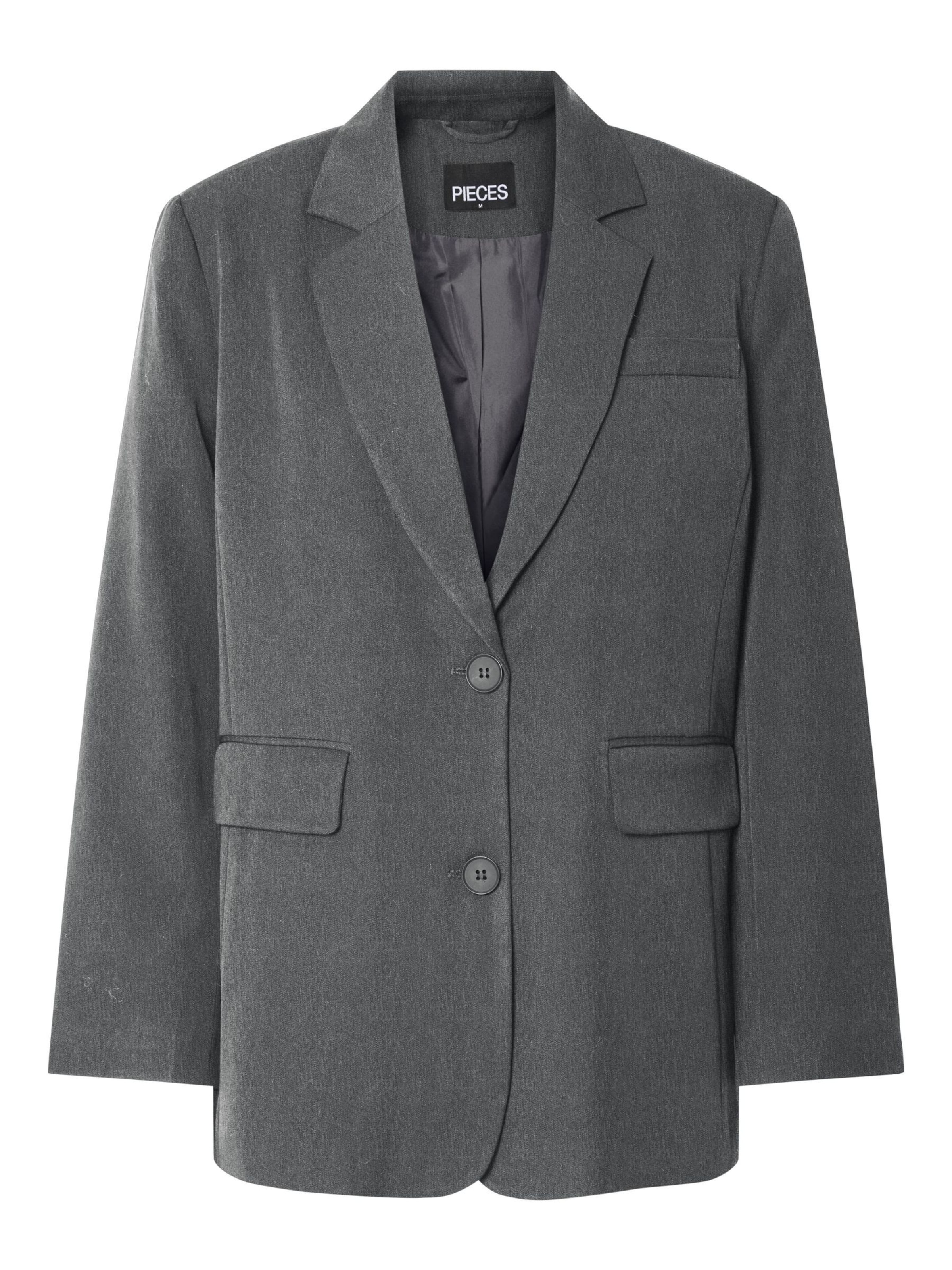 PIECES Blazer &#x27;PCKAMIL&#x27; in Grey: front