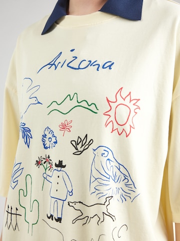 TOPSHOP Футболка оверсайз 'Arizona' в Желтый
