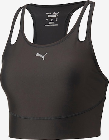 PUMA - Bustier Top deportivo 'Run Ultraform' en negro: frente