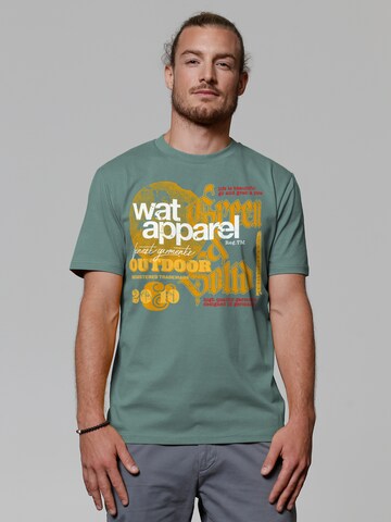 T-Shirt Watapparel en vert : devant