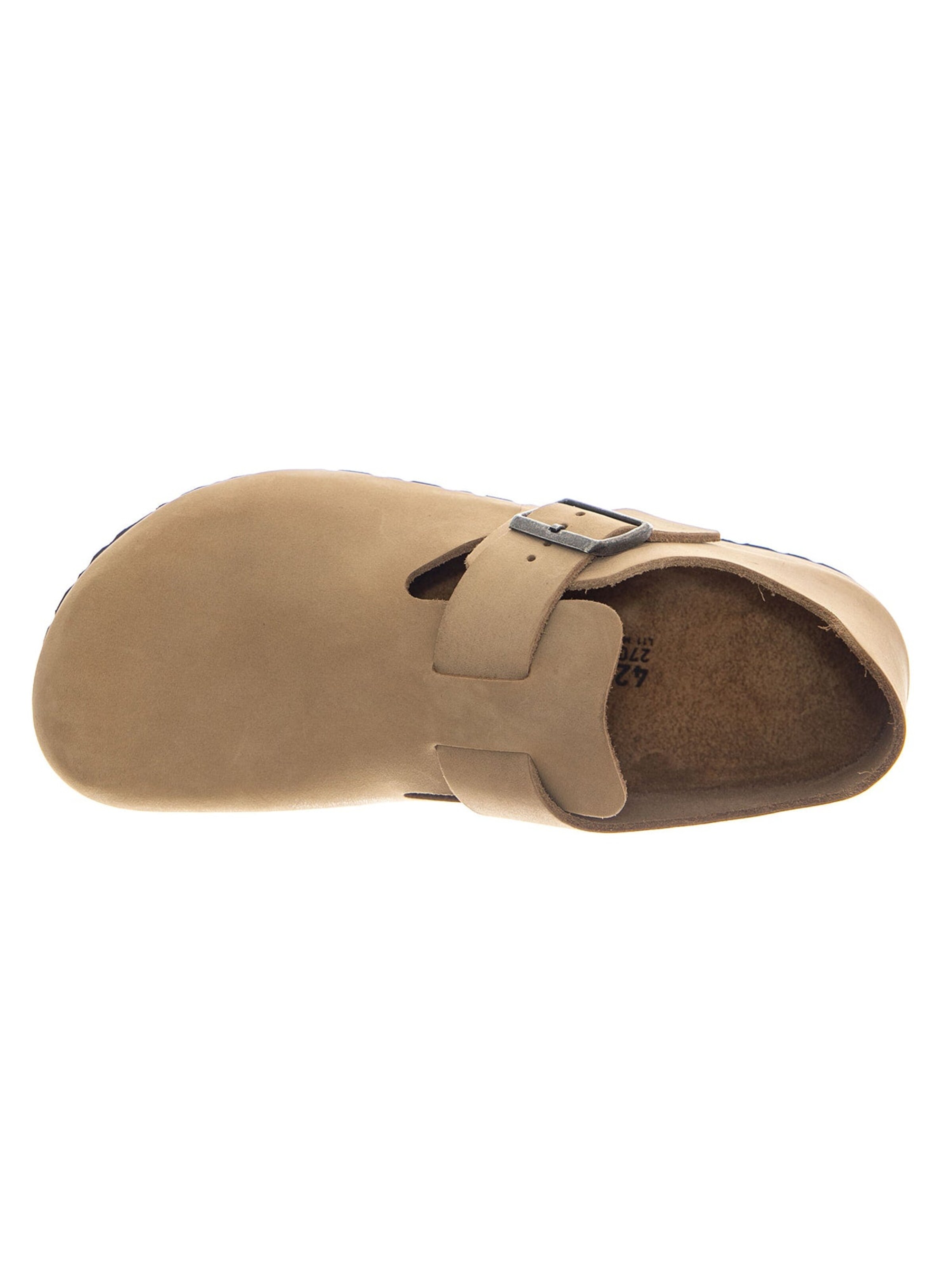 Chaussure basse 'LONDON OILED LEATHER TOBACCO BROWN' BIRKENSTOCK en marron
