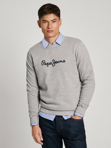 Sweat-shirt 'New Joe' Pepe Jeans en gris : devant