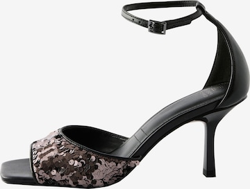 Next - Sandalias con hebilla en negro: frente