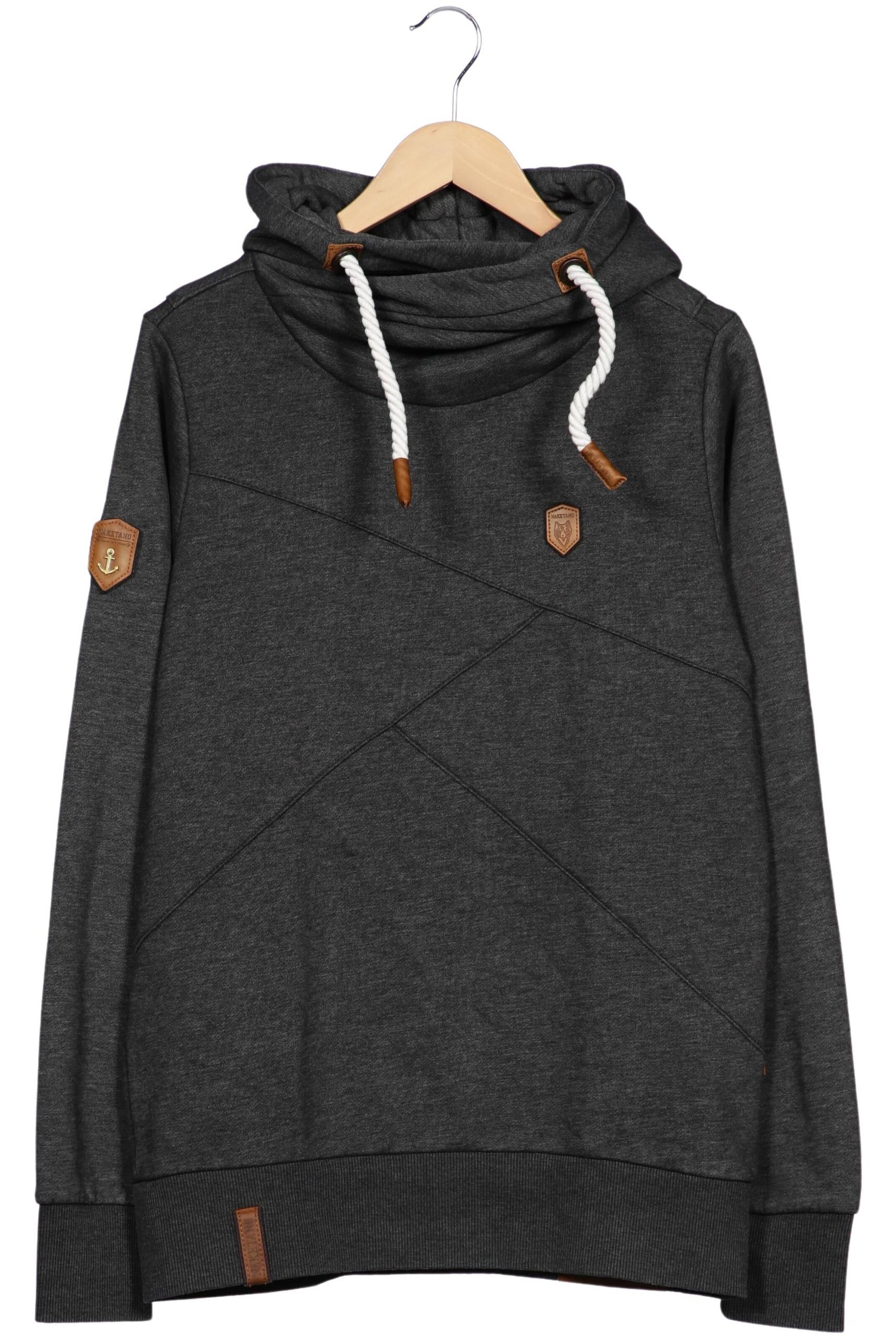 naketano Kapuzenpullover L in Grau: Vorderseite