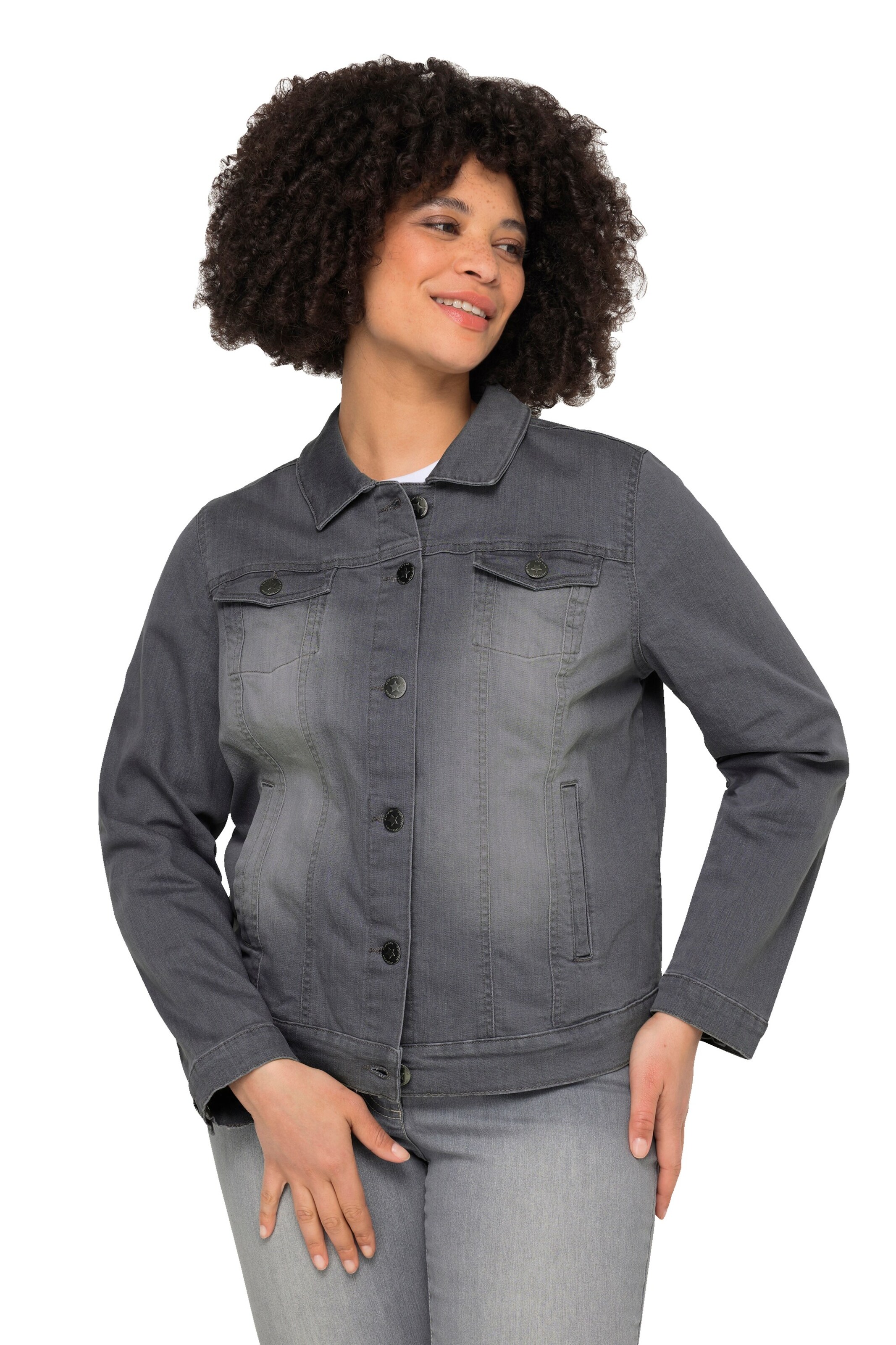 Angel of Style Tussenjas in Grijs: voorkant