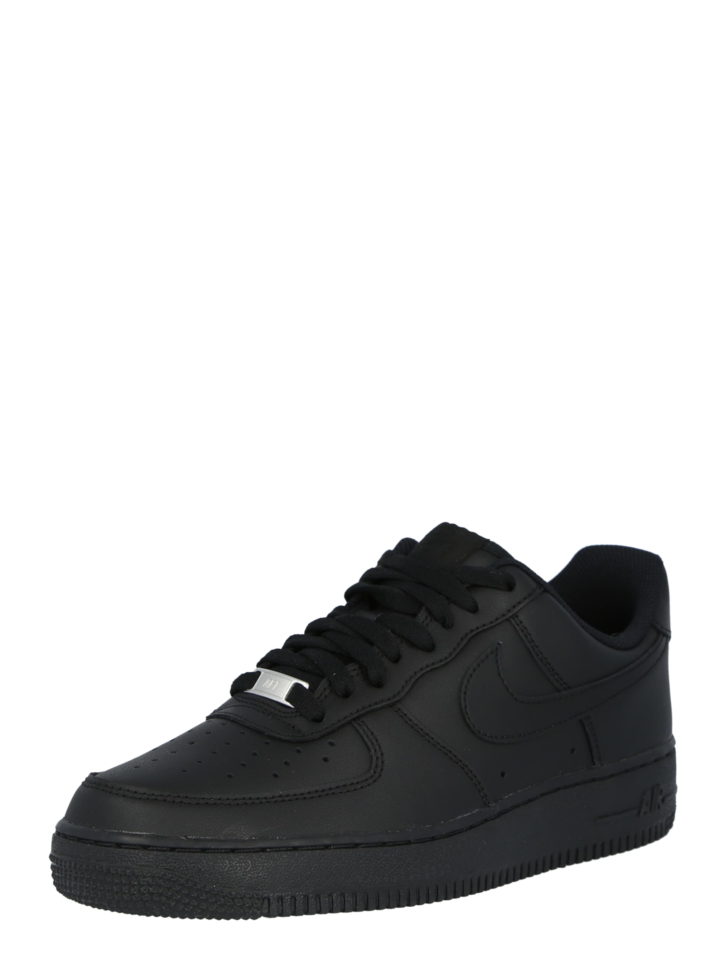 Nike Sportswear Låg sneaker 'AIR FORCE 1 '07' i svart: framsida