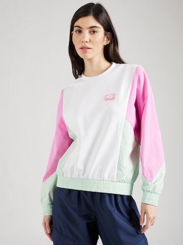 EA7 Emporio ArmaniSportska sweater majica - bijela boja: prednji dio