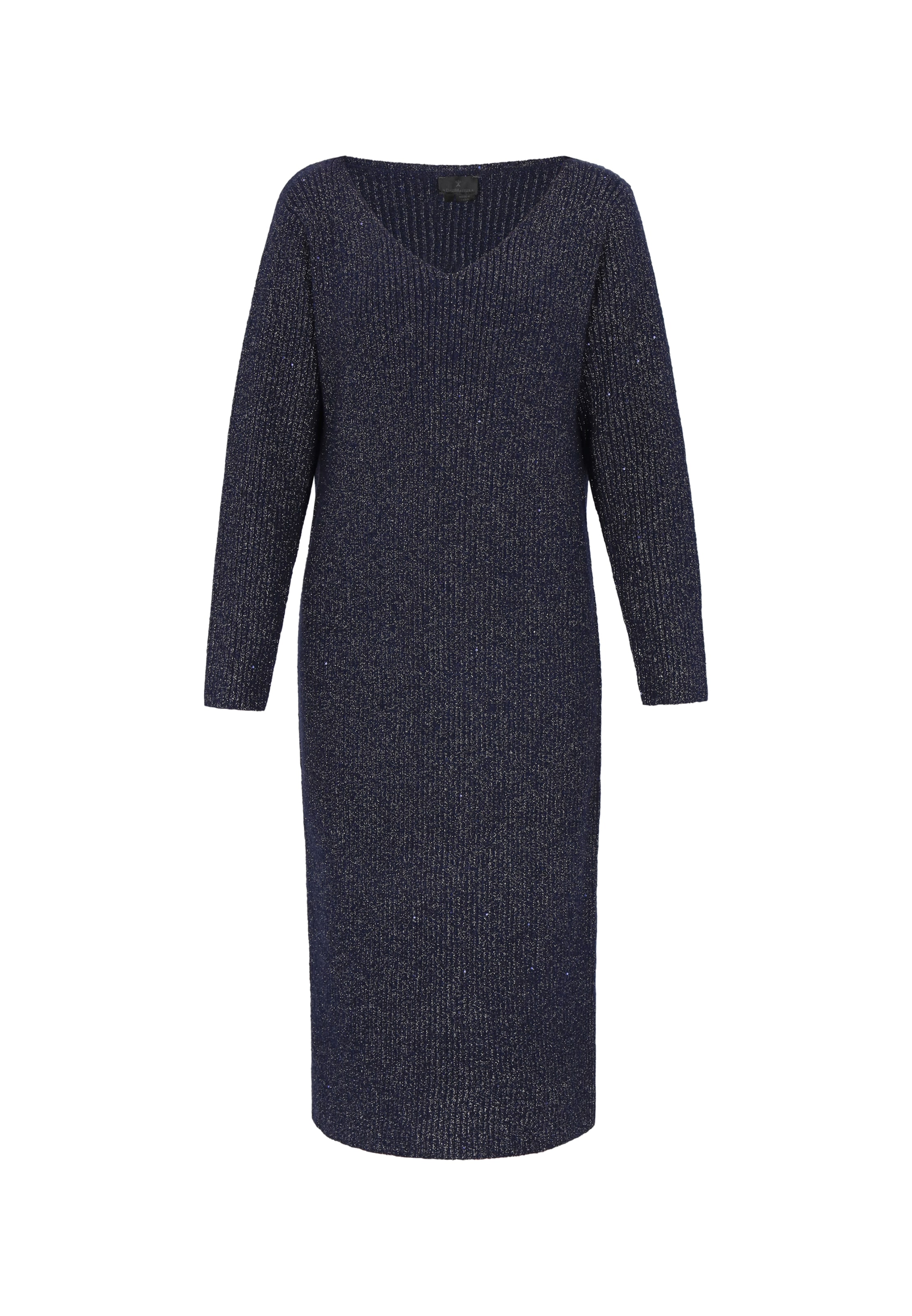 DreiMaster Klassik - Vestido de malha em azul: frente